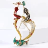 European and American cross-border fashion alloy enamel couple brooches, creative and personalized women's clothing brooch accessories and pins Item Picture